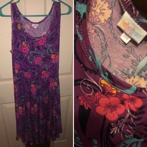 LLR Nicole Purple Floral Dress